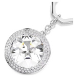 SWAROVSKI i UNA:BAGCHARM KEYRING WHI/RHS